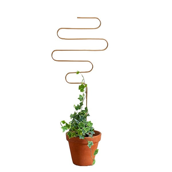 Golden Plant Stake Squiggle