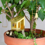 Tiny Treehouse - mini messing boomhutje voor je plant