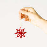 Hanger Star Elsa red wood 1pcs